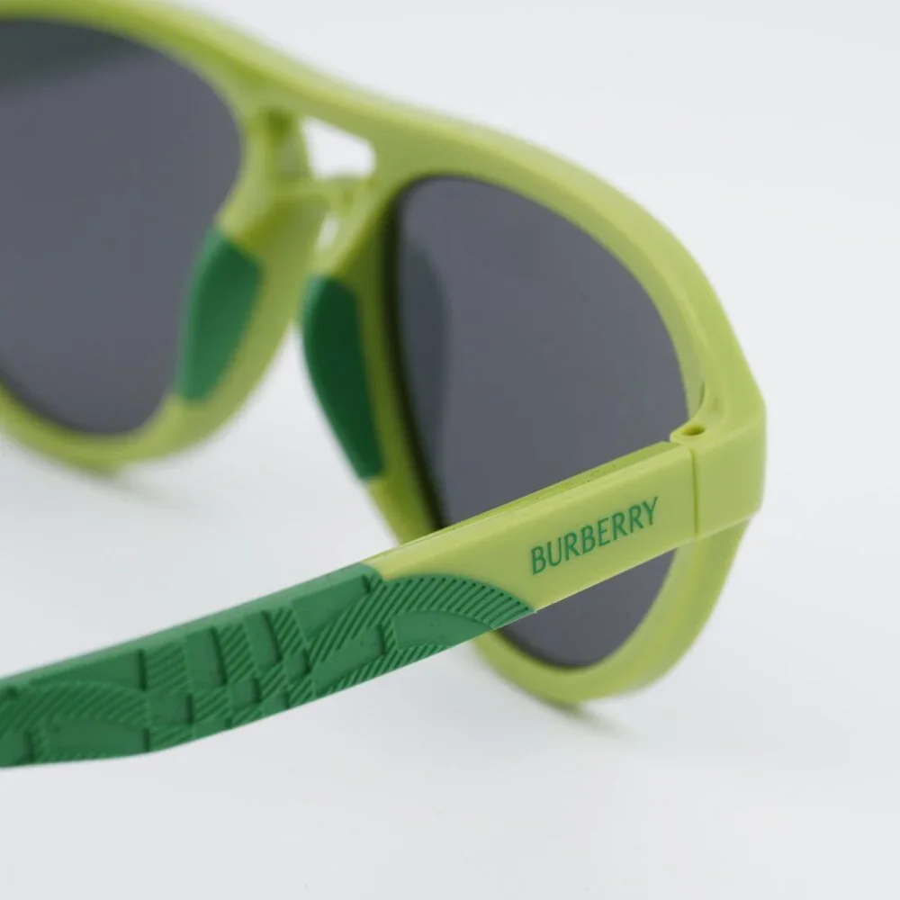 Burberry Kids JB4005U 418287 Sunglasses Green Aviator Frame, Grey Lenses